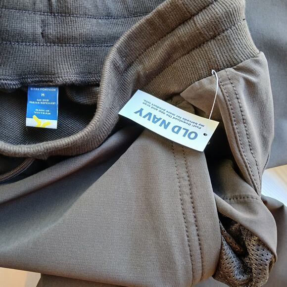 Old Navy StretchTech Go-H2O Water Repellant Joggers Mens M Coffee Grounds brown - Picture 5 of 13